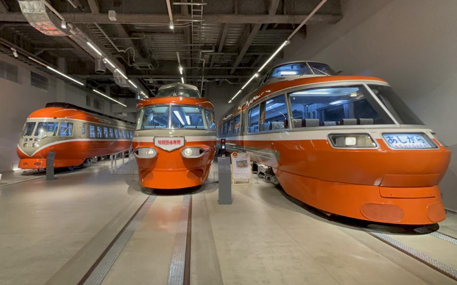 train cars at Romancecar Museum